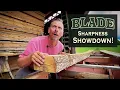 Sawmill Blade Sharpness TEST DIY Homemade Sawmill Blade Sharpener vs Factory New