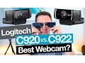 Best Webcam Logitech C922 vs C920