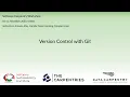 Python Software Carpentry workshop 10-11 Nov 2020 - Version Control with Git