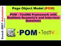 Page Object Model with TestNG Framework POM pattern with TestNG Part - 1 SDET