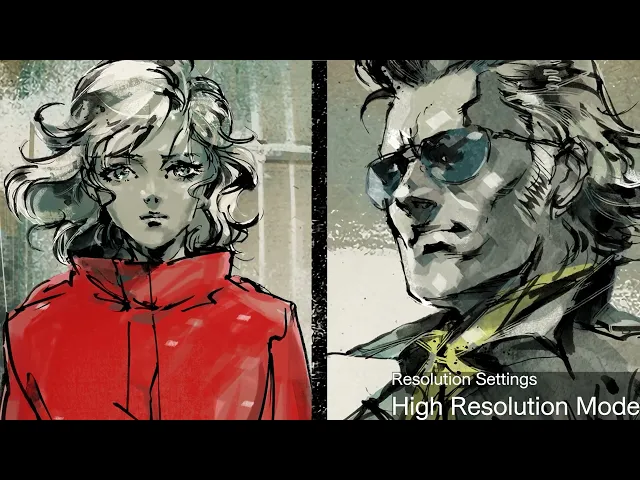 METAL GEAR SOLID: MASTER COLLECTION Vol.2 - Resolution settings