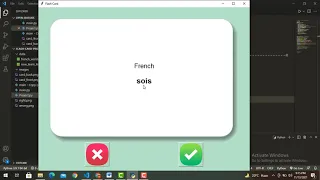 Flash Card Project Using Python Programming with GUI python project python GUI