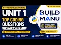 Python Programming Unit 1 Top Coding Questions Solutions Semester Exam 2026