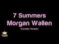 Morgan Wallen - 7 Summers (Karaoke Version)