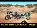Aosom dog trailer and Pet Stroller Setup and Ebike Test Ride