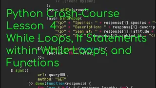Python Crash Course Lesson 4 While Loops If Statements within While Loops Functions