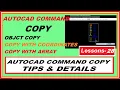 Autocad Copy Command Copy With Coordinates Copy With Array