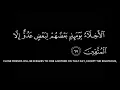 Surah Az-Zukhruf 43:67-73 | Maher Muaiqly | Black and White text | Arabic and English translation