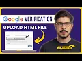 How To Upload Html File To Website For Google Verification 2026 Html File Upload Google Verification