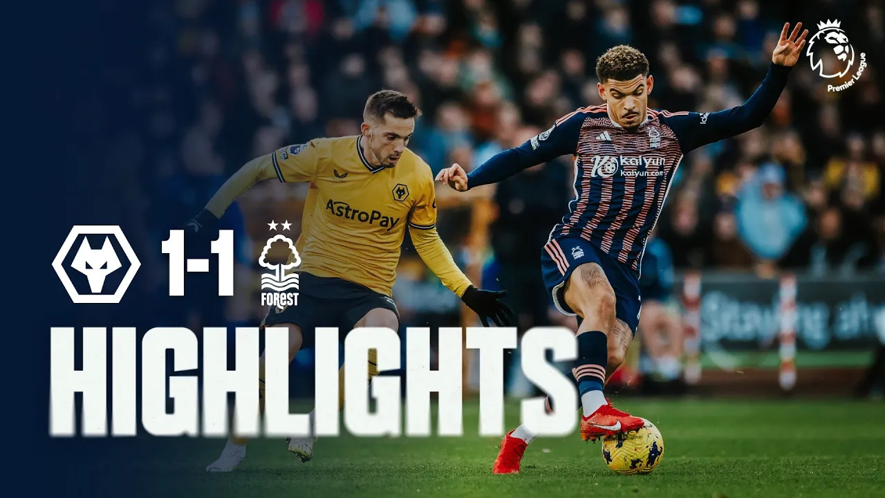 HIGHLIGHTS | WOLVES 1-1 NOTTINGHAM FOREST ...