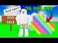 I got RICH in ROBLOX Yard Sale Simulator