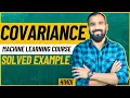 Covariance Explained with Solved Example in Hindi l Machine Learning Course