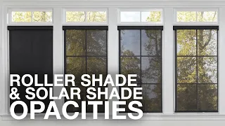 Roller Shades and Solar Shades Opacities Blinds com