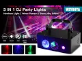 Download Lagu DJ Party Lights - 3 in 1 DJ Disco Stage Lights Aurora Water Pattern Starry Sky Disco Strobe Lighting