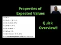Properties of Expected Values Quick Overview