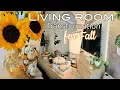 RENOVATING DECORATING My Living Room For Fall Extreme TV Wall Transformation