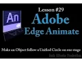 Adobe Edge Animate Lesson - Make an Object follow a Unified Circle on our stage