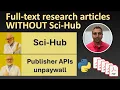 Scraping Full-Text Research Articles via Publisher APIs and Python