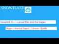 Snowflake Loading Using SnowSQL CLI-3