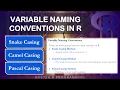 Variable Naming Conventions in R