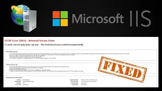 Windows Server IIS HTTP Error 500 0 - Internal Server Error