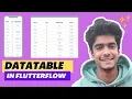 Data Table In FlutterFlow