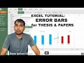 How to insert Error bar in bar chart to write thesis or paper