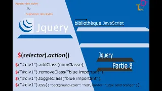 8 - jQuery addClass removeClass toggleClass css