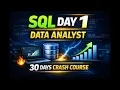 SQL Data Operations Aggregate Functions Joins Complete Data Analyst Guide Day 1