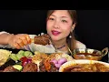 SPICY OILY MUTTON FAT CURRY🔥SPICY MUTTON NALLI HADDI CURRY WITH GHEE RICE || NEPALI MUKBANG |