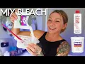 how to mix hair bleach with developer at home 2024