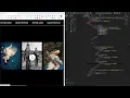 Custom Mouse Cursor For Hover Cards With Marquee Text - HTML CSS Only and JavaScript