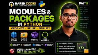 Python Tutorial for Beginners Day 17 Modules Packages in Python Harsh Codes
