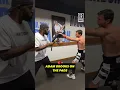 Adam Brooks warming up