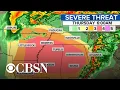Dangerous outbreak of tornadoes expected