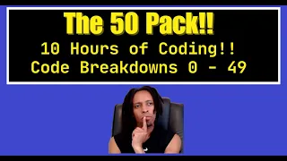 The 50 Pack Code Breakdowns to Coding exercises in Python Java and C