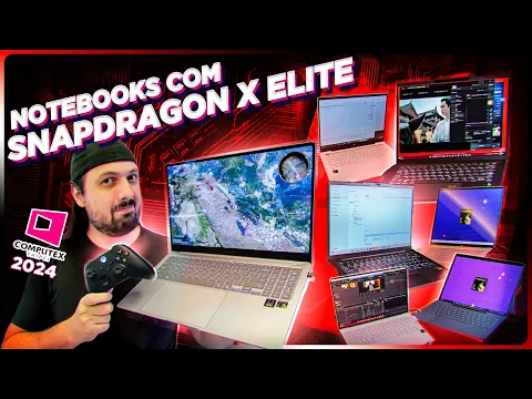 Download MP3 Mais NOTEBOOKS com Snapdragon X Elite com BATERIA de até 26 horas! (Hands On)