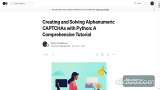 Creating and Solving Alphanumeric CAPTCHAs with Python A Comprehensive Tutorial