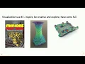 Visualization applied to scientific datasets