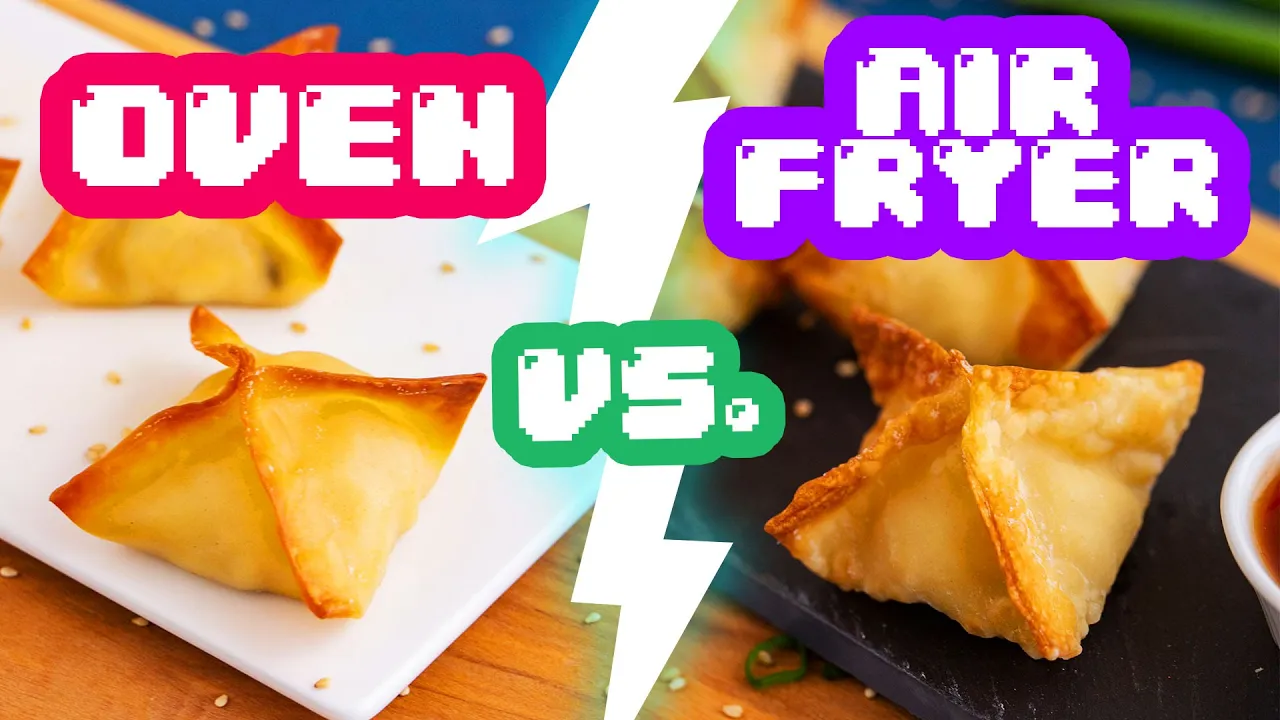 Oven vs. Air Fryer APPETIZERS  Wings, Mushrooms & Crab Rangoon!