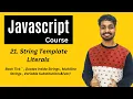 Template Literals In Javascript Javascript Tutorial In Hindi
