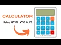How to Make 3D Calculator Using HTML CSS JavaScript JS Project For Beginner 2023
