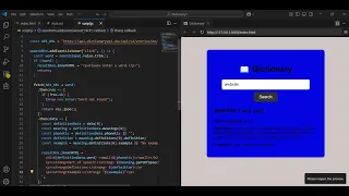 Build a Dictionary App with HTML CSS JavaScript Live API Project for Beginners