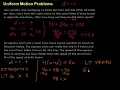 Uniform Motion Problems