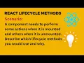 React Interview Prep Lifecycle Methods for Component Mounting and Unmounting