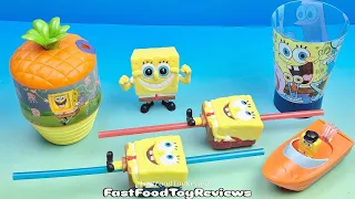 2011 McDONALD S SPONGEBOB SQUAREPANTS Set Of 6 HAPPY MEAL COLLECTIBLES VIDEO REVIEW 