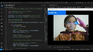 Decoding Sign Language Using AI OpenCV and MediaPipe