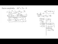 Factor the Trinomial 2x 2 7x-9 With No GCF Leading Coefficient a 2 Using ac or Grouping Method