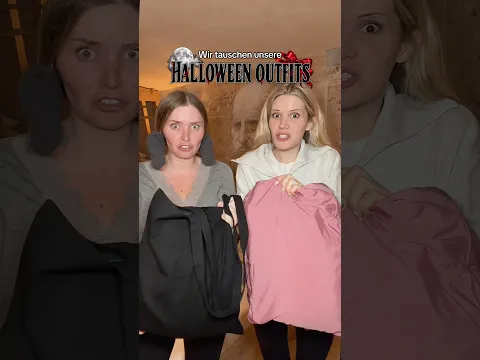 Paula & Vanessa tauschen Halloween Outfits 😱🖤🎀 was soll das bitte sein?!!
