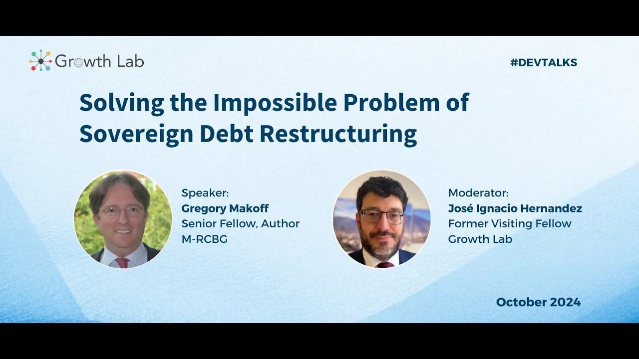 Development Talk: Solving the Impossible Problem of Sovereign Debt Restructuring